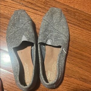 Toms Gray Casual Flats Slip-On